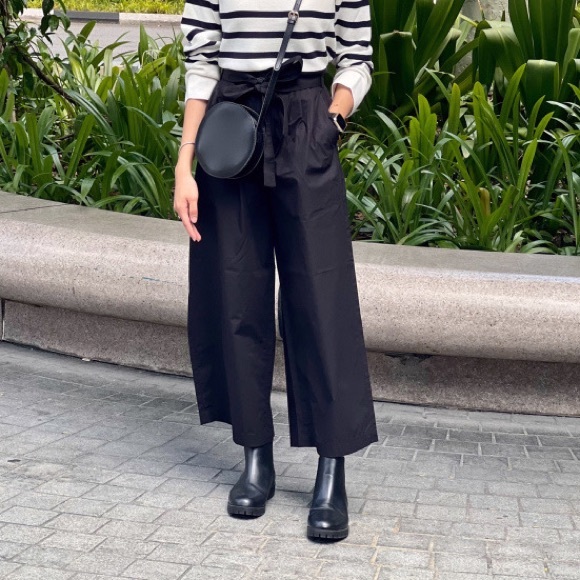 UNIQLO:C Belted Wide Leg Pant - Picture 1 of 2